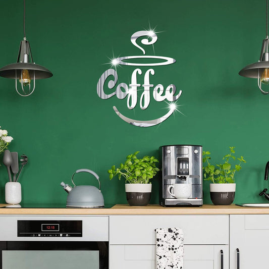 Coffee Themed Acrylic Wall For Kitchen