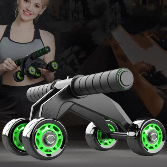 Foldable Abs Plastic Abdominal 4 Wheel Exercise
