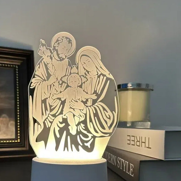 Acrylic 3D Night Plug in Small Desk Lamp