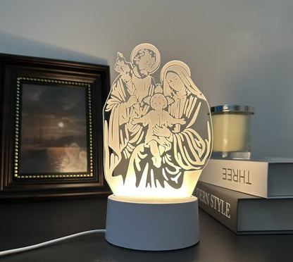 Acrylic 3D Night Plug in Small Desk Lamp